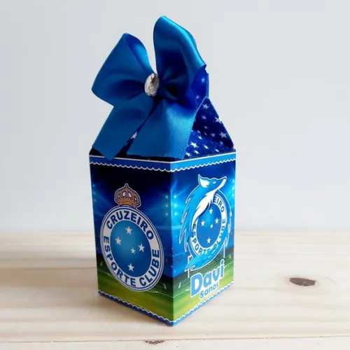 Kit Festa 30 Caixinhas Personalizadas Cruzeiro Futebol