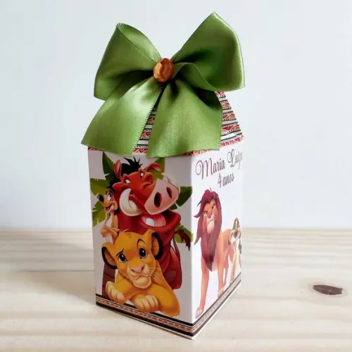Kit Festa 30 Caixinhas Personalizadas Rei Leão