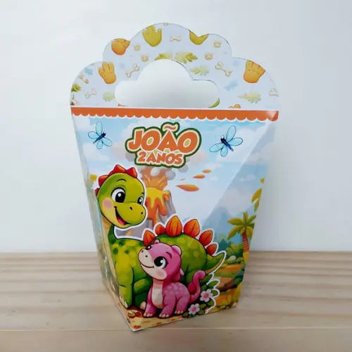 Kit Festa 40 Caixinhas Personalizadas Dinossauro Baby