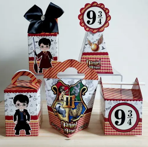 Kit Festa 40 Caixinhas Personalizadas Harry Potter
