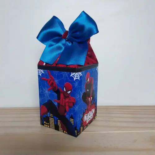 Kit Festa 40 Caixinhas Personalizadas Homem Aranha