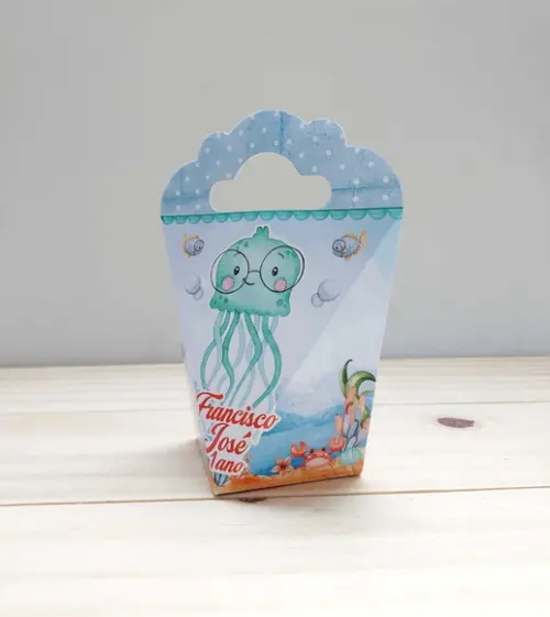 Kit Festa 40 Lembrancinhas Personalizadas Fundo do Mar