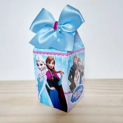 Kit Festa 50 Caixinhas Personalizadas Frozen