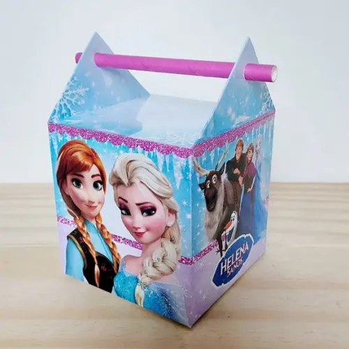 Kit Festa 50 Caixinhas Personalizadas Frozen