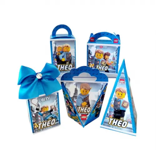 Kit Festa 50 Lembrancinhas Personalizadas Lego City