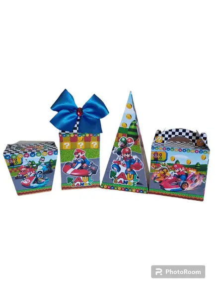 Kit Festa Básico 20 Lembrancinhas Personalizadas Mario Kart