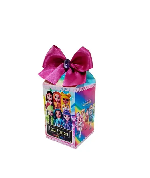 Kit Festa Básico 30 Lembrancinhas Personalizada Rainbow High