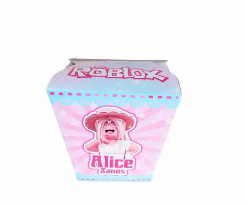 Kit Festa Básico 40 Lembrancinhas Personalizadas Roblox Rosa