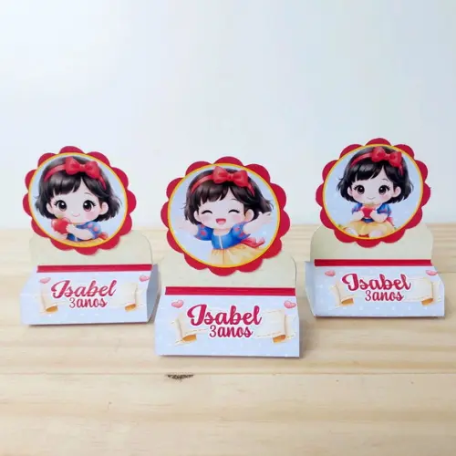 Porta Bis Branca de Neve Personalizado Festa Infantil