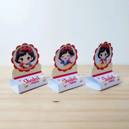 Porta Bis Branca de Neve Personalizado Festa Infantil