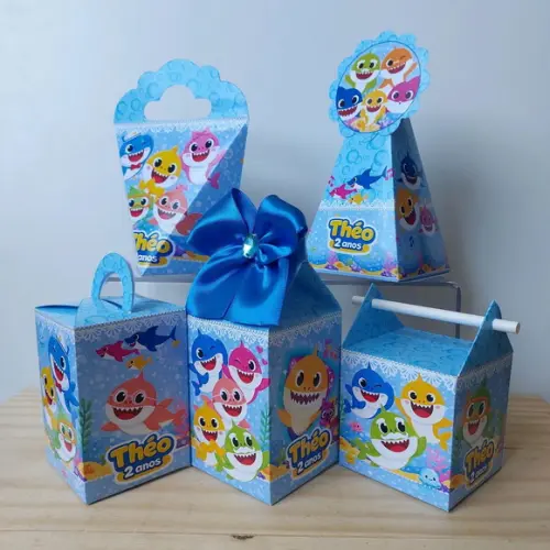 Lembrancinhas Baby Shark Kit 50 Itens Infantil