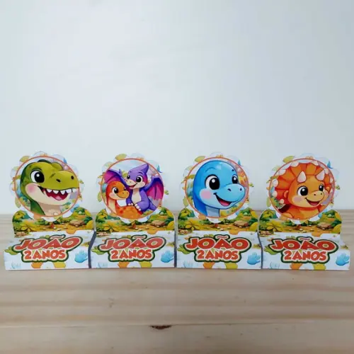 Porta Bis Duplo Dinossauro Baby Personalizado Festa Infantil