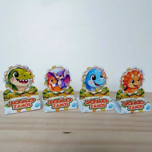 Porta Bis Duplo Dinossauro Baby Personalizado Festa Infantil