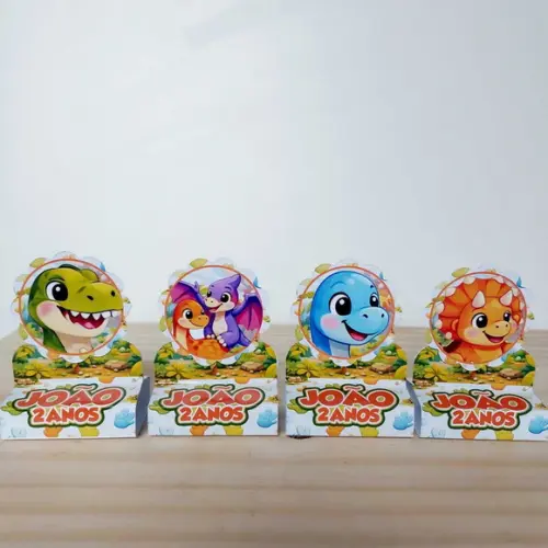 Porta Bis Duplo Dinossauro Baby Personalizado Festa Infantil