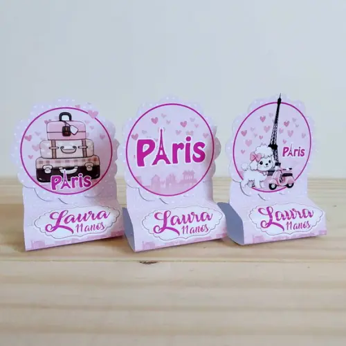 Porta Bis Duplo Paris Personalizado Festa Infantil