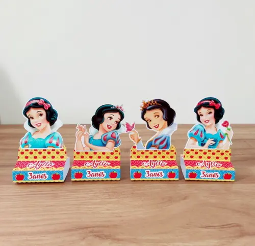 Porta Bis Duplo Personalizado Tema Branca de Neve Festa