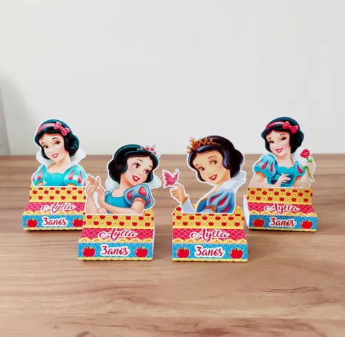 Porta Bis Duplo Personalizado Tema Branca de Neve Festa