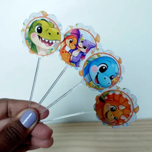 Topper Dinossauro Baby Docinhos Festa Infantil