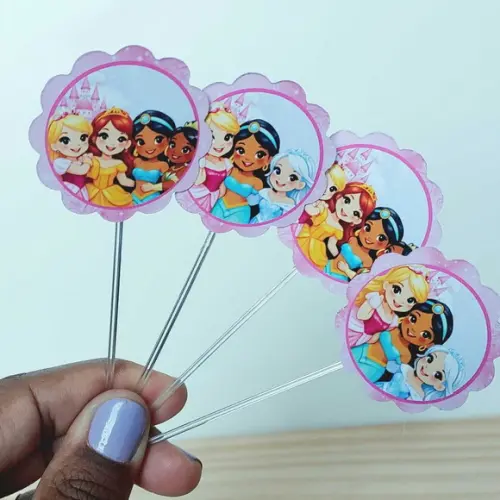 Topper Princesas Disney Docinhos Festa Infantil