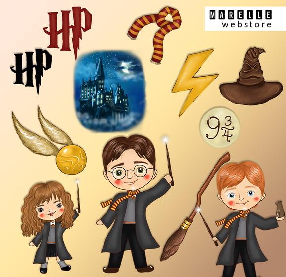 Arquivos Png Harry Potter + Papéis Digitais