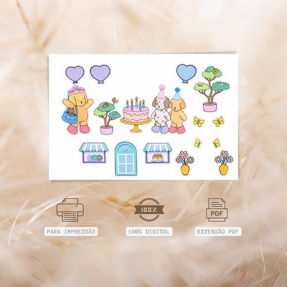 Arte Digital - Topo de Bolo Bobbie Goods
