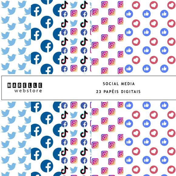 Kit Papéis Digitais Social Media
