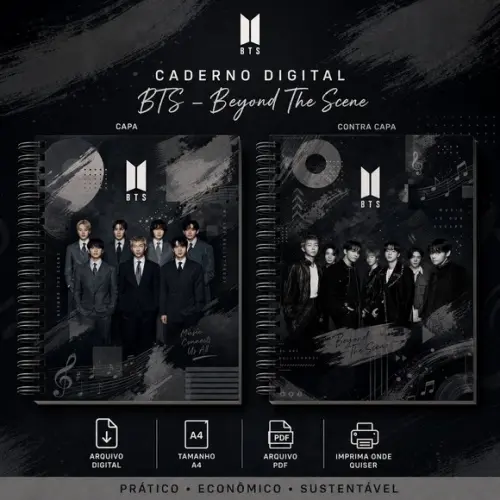 Arquivo Digital Caderno Bts - Capas e Miolo pdf