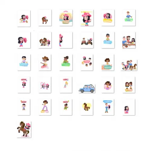 Arquivos Png Turma da Boiadeirinha 60+ Elementos