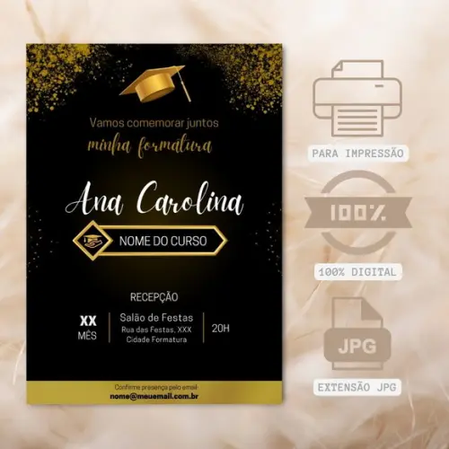 Convite Digital ~ Formatura