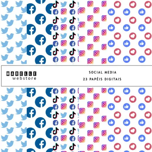 Kit Papéis Digitais Social Media