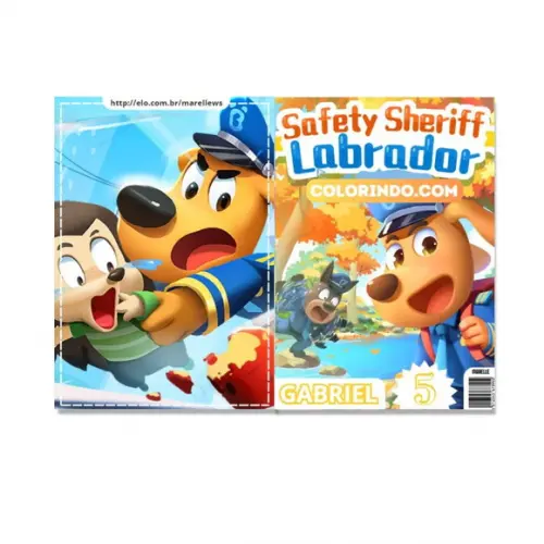 Revista Colorindo - Detetive Labrador
