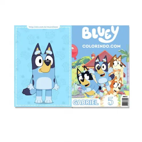 Revista Colorindo - Bluey