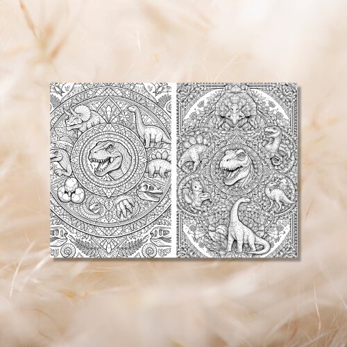 Revista Mandala Dinossauros para Colorir PDF