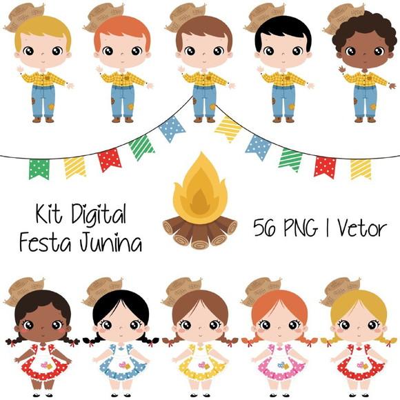 Kitis Digitais Festa Junina em Png