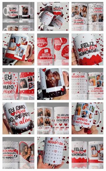 Pack Artes para Canecas Dia dos Namorados Nosso Dia 12