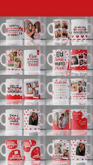 Pack Artes para Canecas Dia dos Namorados Nosso Dia 12