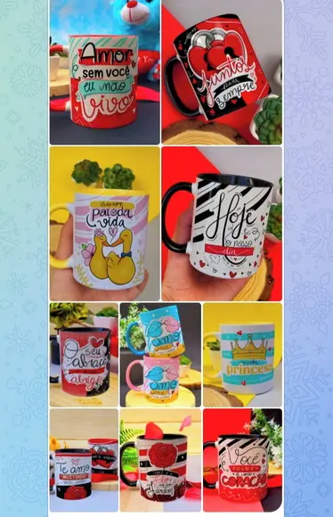 Pack Artes para Canecas Dia dos Namorados 2023 #02
