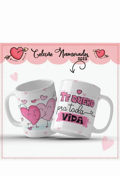 Pack Artes para Canecas Dia dos Namorados 2023 #09