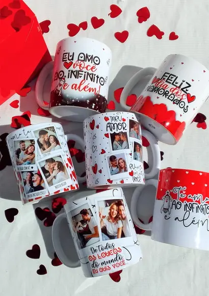 Pack Artes para Canecas Dia dos Namorados Nosso Dia 12