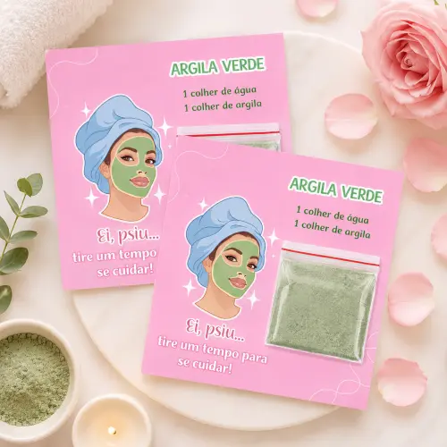 30 cards para argila Skincare mimos clientes amigos OBS: não aco
