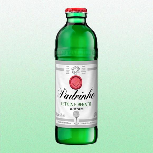 Adesivo 275ml Gin do Padrinho e Madrinha Rótulo