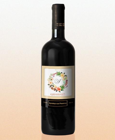 Adesivo 375 ml Vinho da Debutante Rótulo Adesivo
