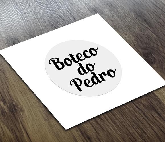 Adesivo 4x4cm Transparente Boteco a Prova D
