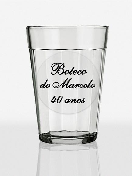 Adesivo 4x4cm Transparente p/ Copo Americano a Prova D