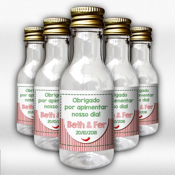 Adesivo 50 ml Obrigado por Apimentar Garrafinhas Lembrança Q