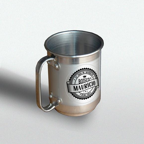 Adesivo 6x6cm Caneca 500ml Transparente Boteco Prova D'água