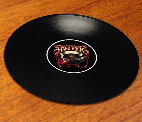 Adesivo Bandas de Rock p/ Discos 12 de Vinil Festa 60 70 80