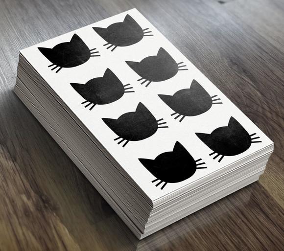 Adesivo de Lousa Gato 5x4 cm