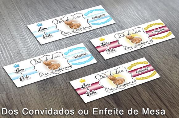 Adesivo de Pote 120 ml - Doce de Leite - Casamento