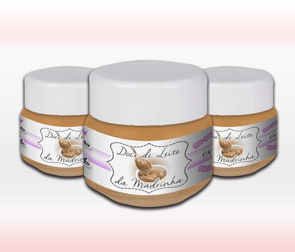 Adesivo de Pote 120 ml - Madrinha - Doce de Leite Casamento